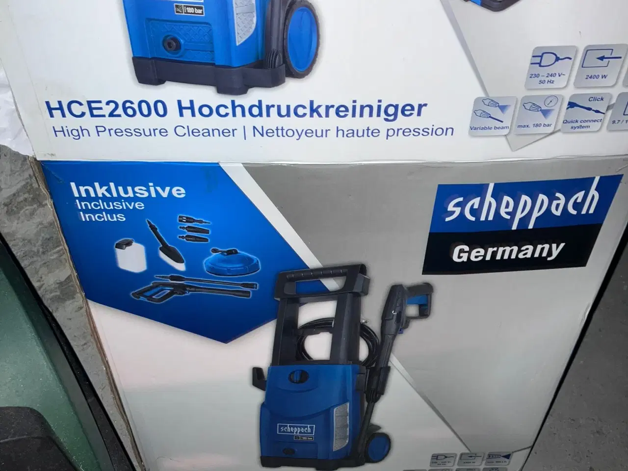 Billede 3 - Hochdruckreiniger HCE2600 Scheppach: High pressure