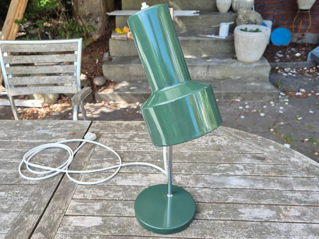 Billede 2 - Flaskegrøn bordlampe 