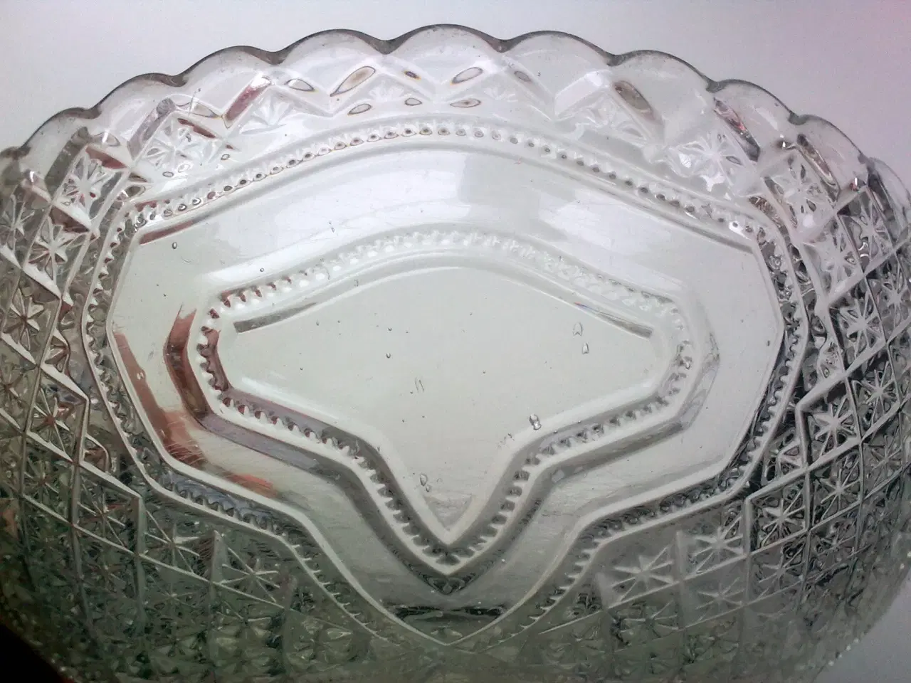 Billede 3 - 1924 glasskål antik Dansk glasværk