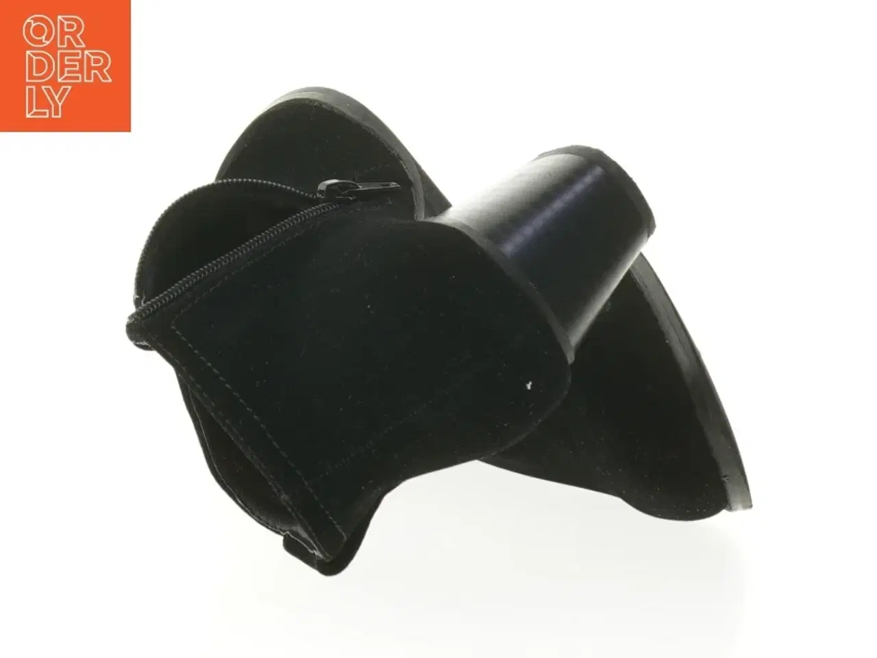 Billede 4 - Sort ankelstøvler med hæl (str. 38 )