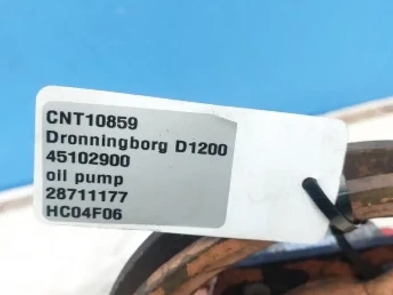 Billede 9 - Dronningborg D1200 Olie pump og remskive 28711177