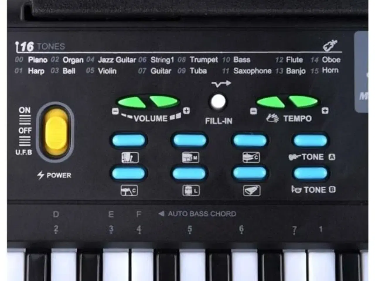 Billede 6 - Keyboard til børn – SUPRIMO 605 UFB med mikrofon og 61 tangenter
