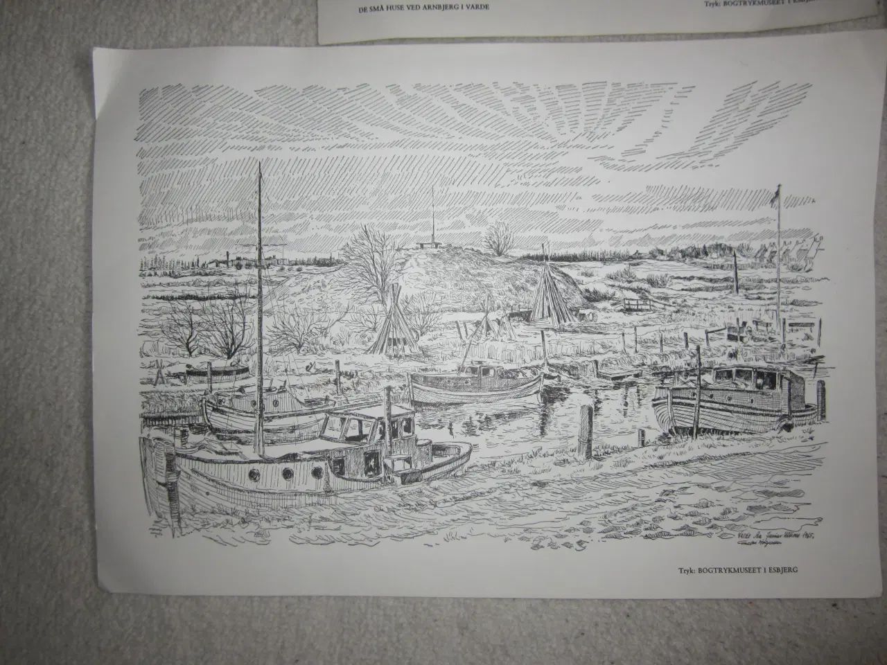 Billede 5 - Rigtig fine tryk fra Bogtrykmuseet i Esbjerg samle