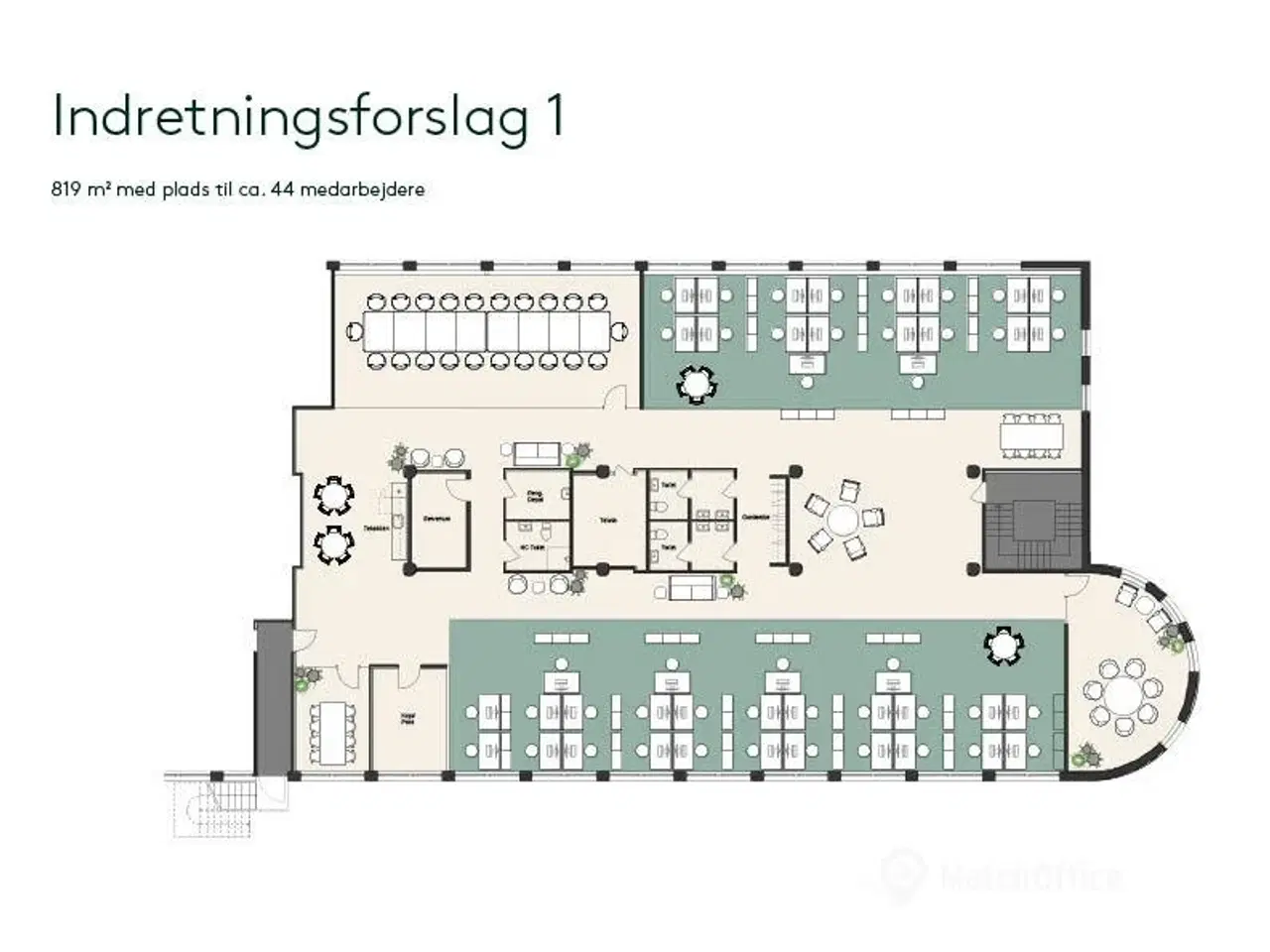 Billede 18 - 819 m² kontor med op til 55 arbejdspladser, nem tilgængelighed og parkering