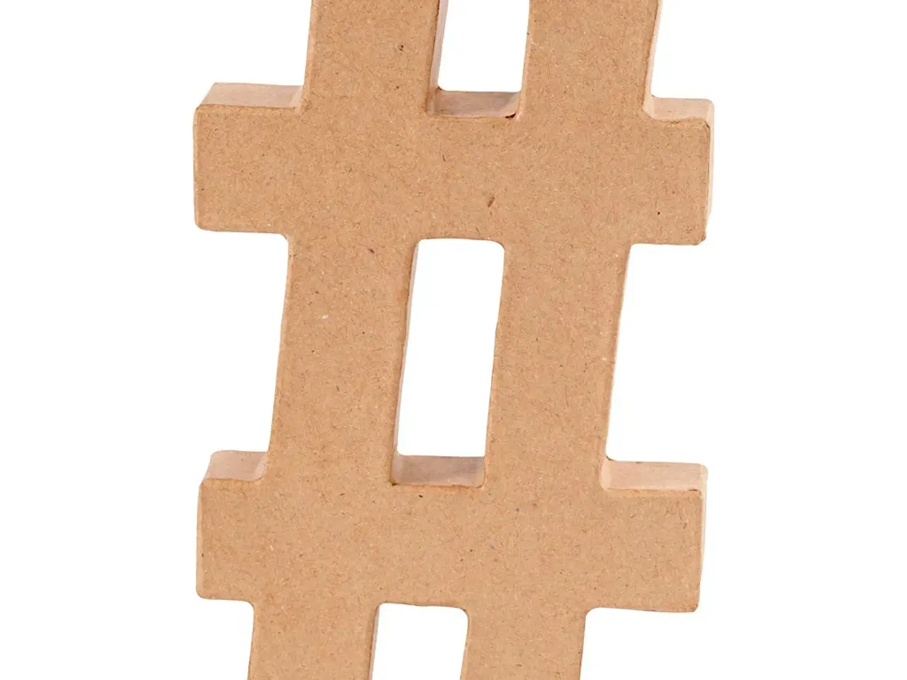 Billede 1 - Tegn, #, H: 20,5 cm, tykkelse 2,5 cm, 1 stk.