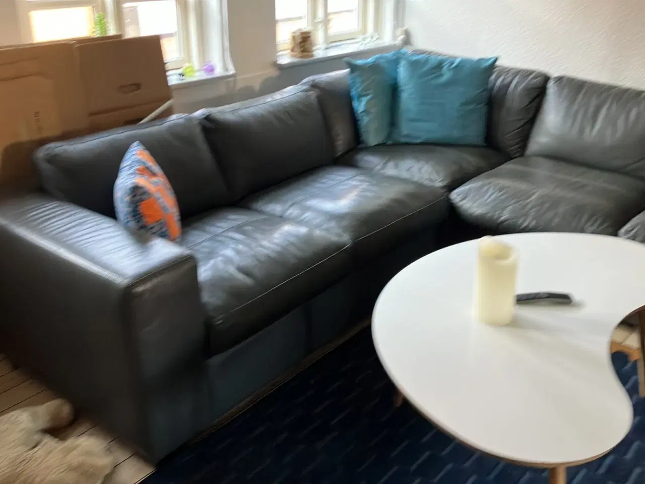 Billede 2 - Ægte læder sofa