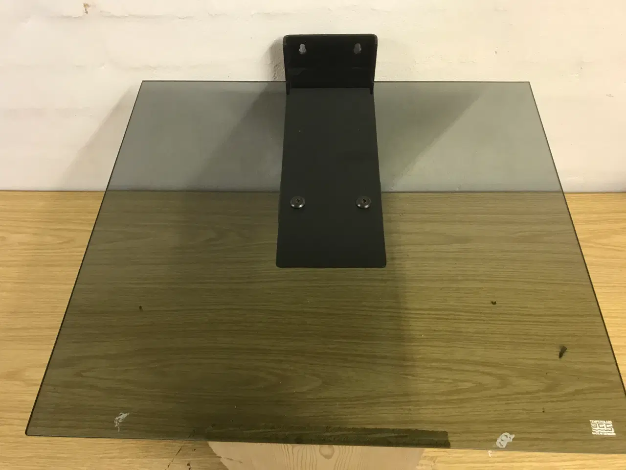 Billede 3 - Solid grammofonhylde med hærdet glasplade