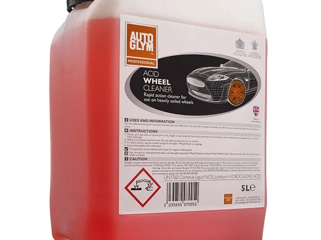 Billede 1 - Autoglym Acid Wheel Cleaner 5L Fælgrens med syre