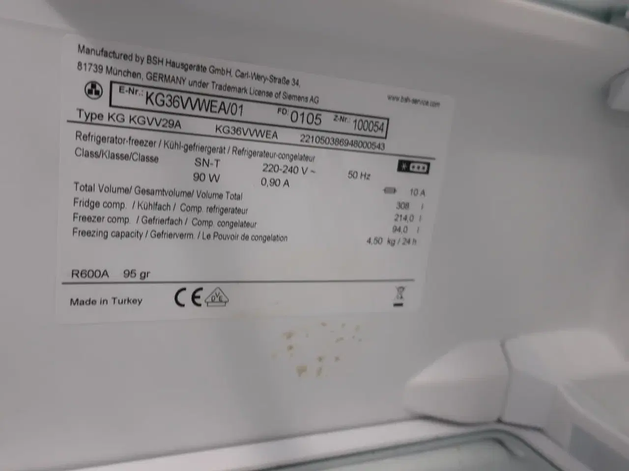 Billede 7 - Køle/fryseskab SIEMENS KG KGVV29A