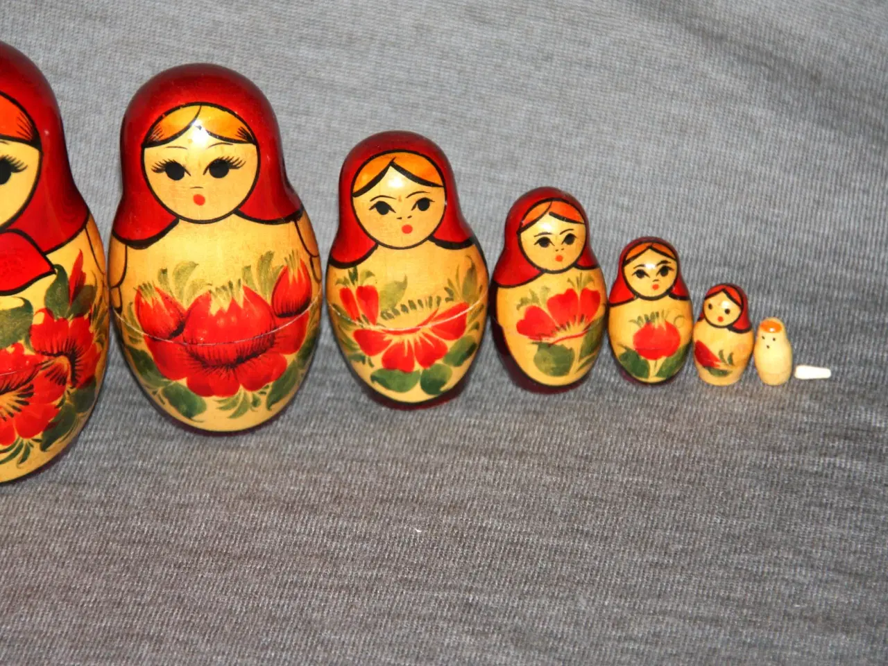 Billede 3 - Dukker Babushka matryoshka højde 19 cm 9 stk.