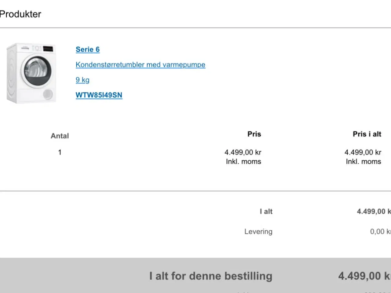 Billede 2 - Bosch kondens Tørretumbler 2 år gammel