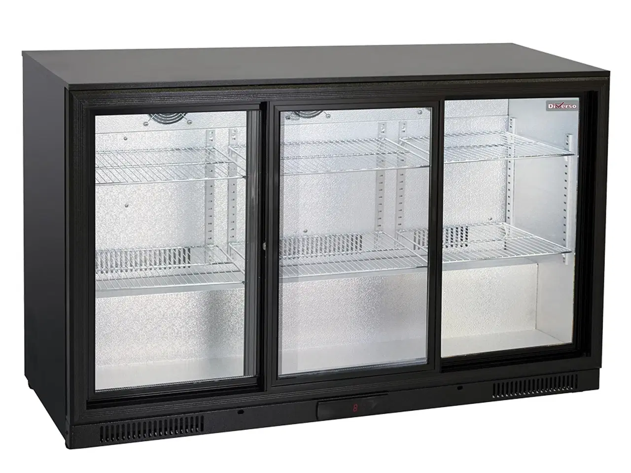 Billede 1 - Backbar med 3 skydelåger – 302 Liter Flaskekøler