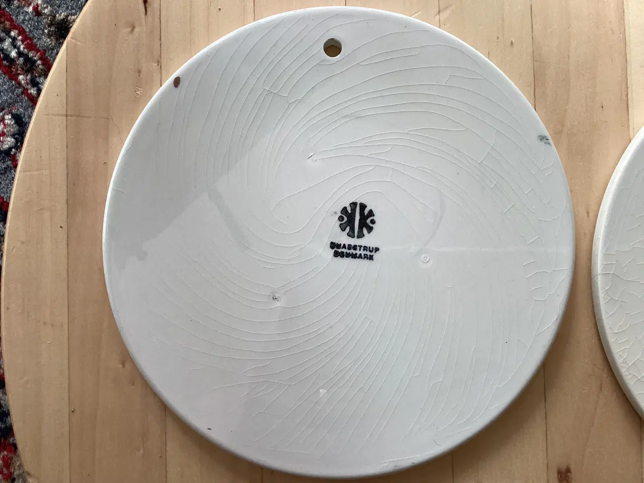 Billede 3 - 2 Storm P platter- Knabstrup keramik