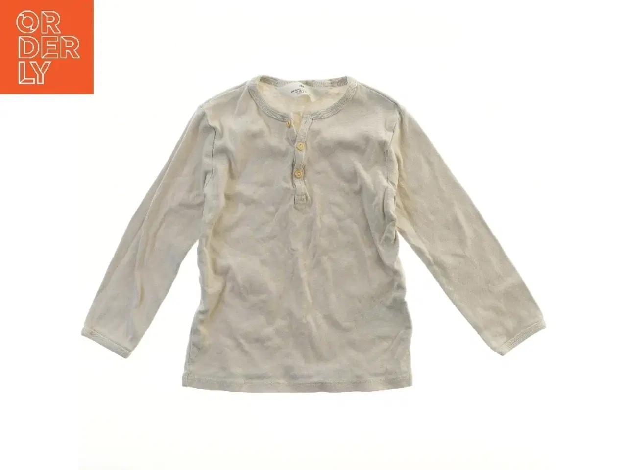 Billede 1 - Langærmet bluse med knapper fra H&M (str. 98)