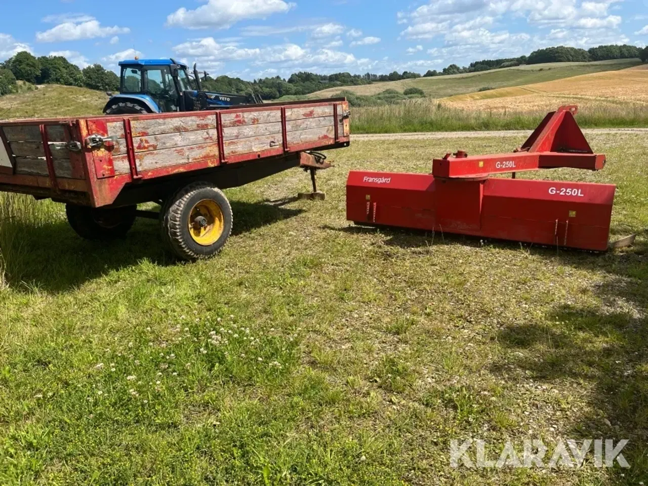 Billede 3 - LOT: tipvogn og Skrabeblad TIM OG Frangård 4,5 tons vogn/G-250L