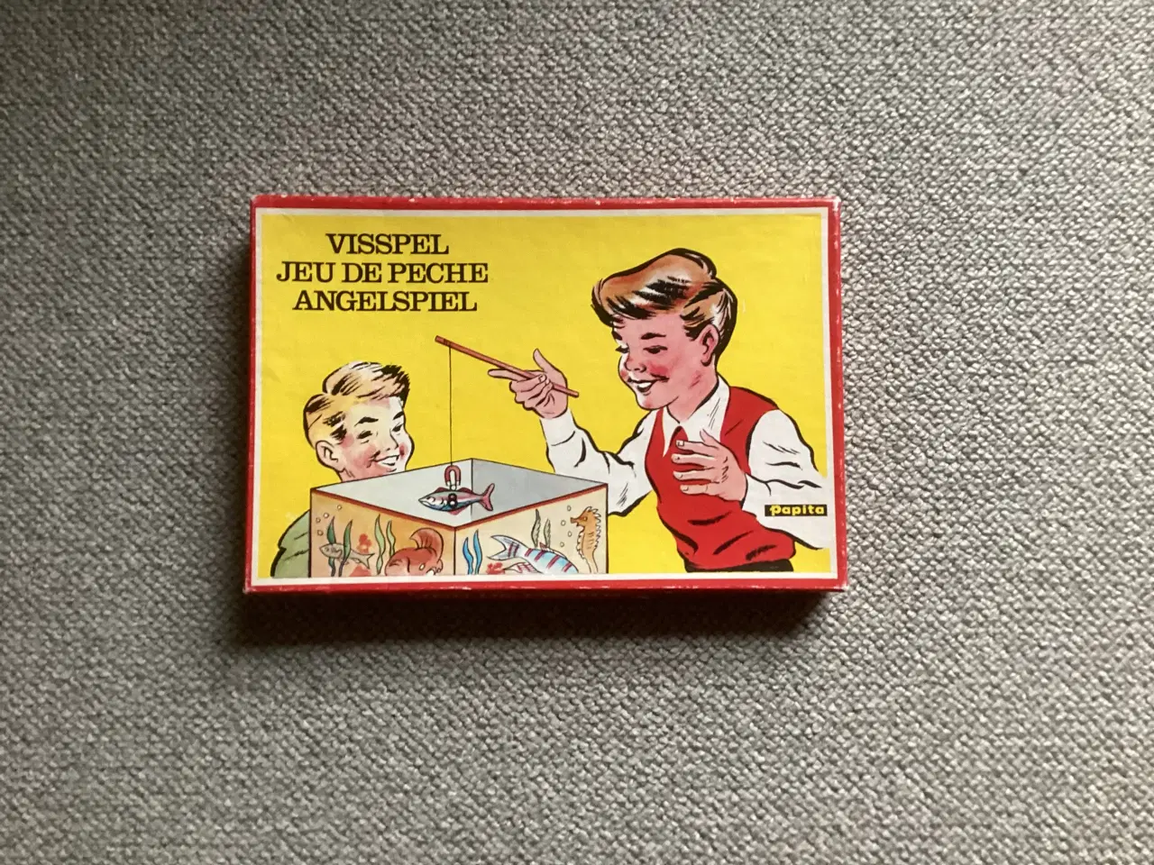Billede 1 - Fiskespil vintage magnetisk i pap fra Papita