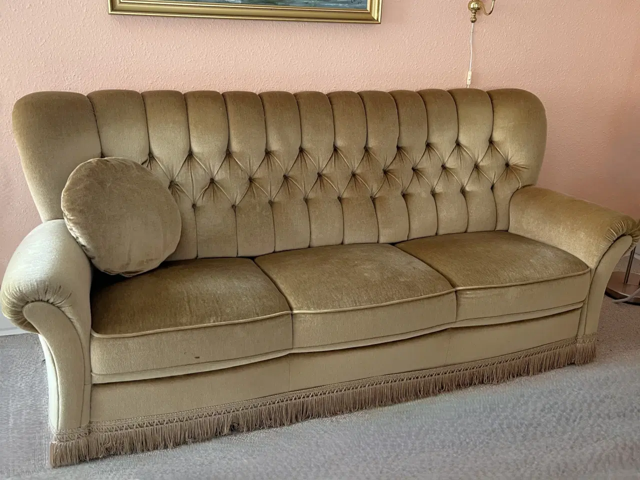 Billede 3 - Velour sofa 3 personer 