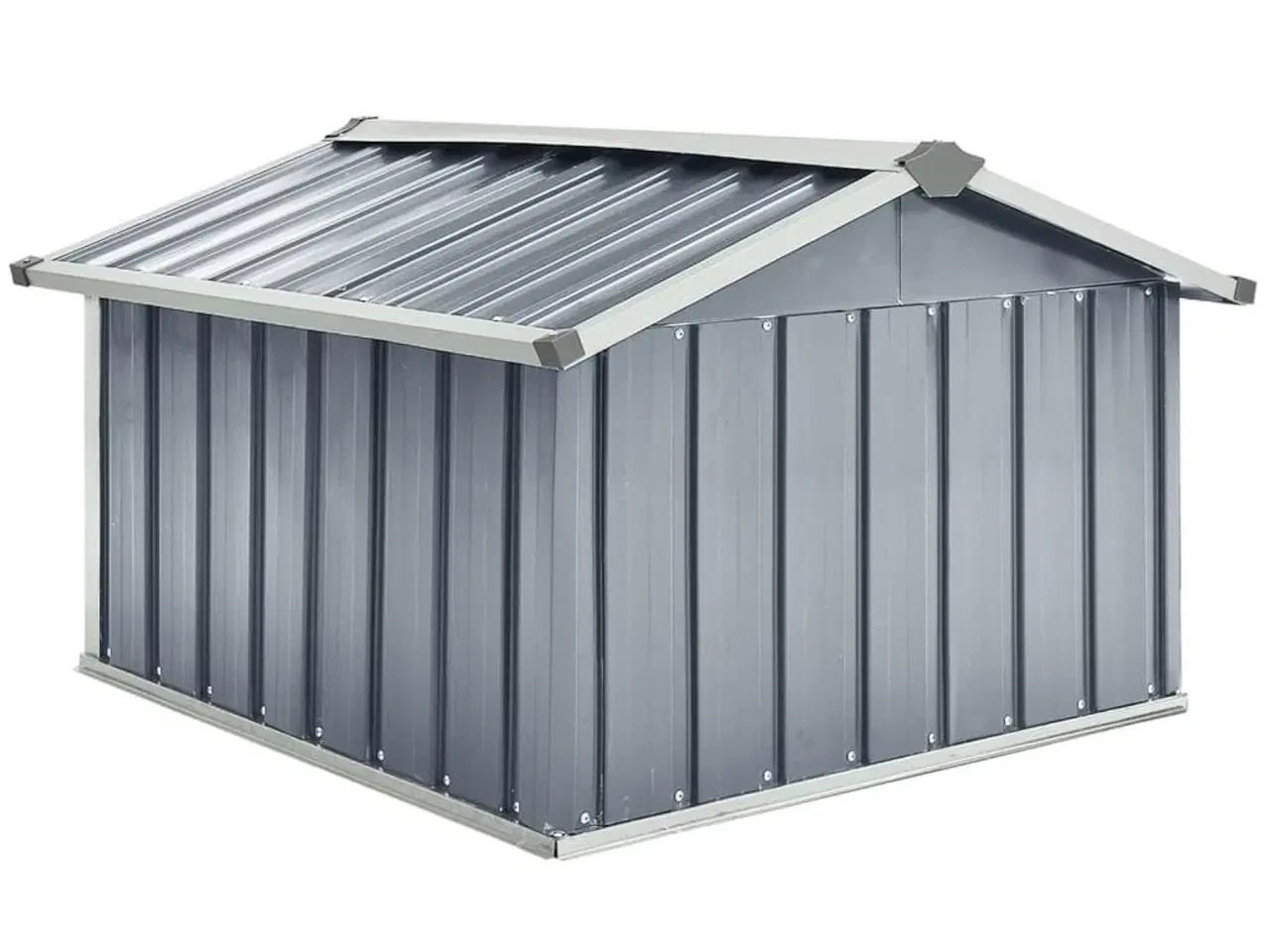 Billede 5 - Garage til robotplæneklipper 92x97x63 cm galvaniseret stål grå