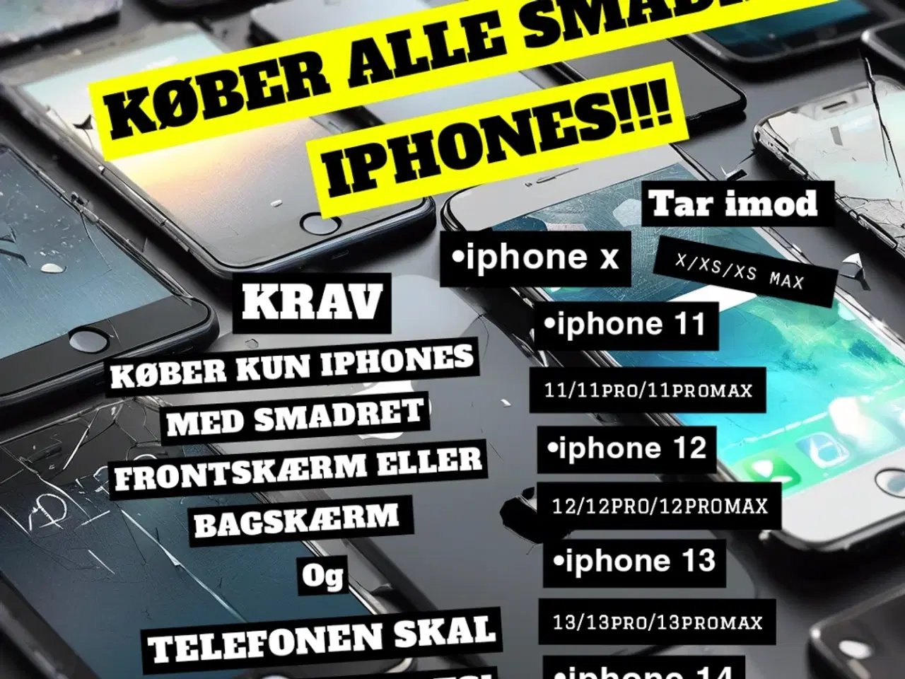 Billede 1 - Køber alle smadret iphones!!!