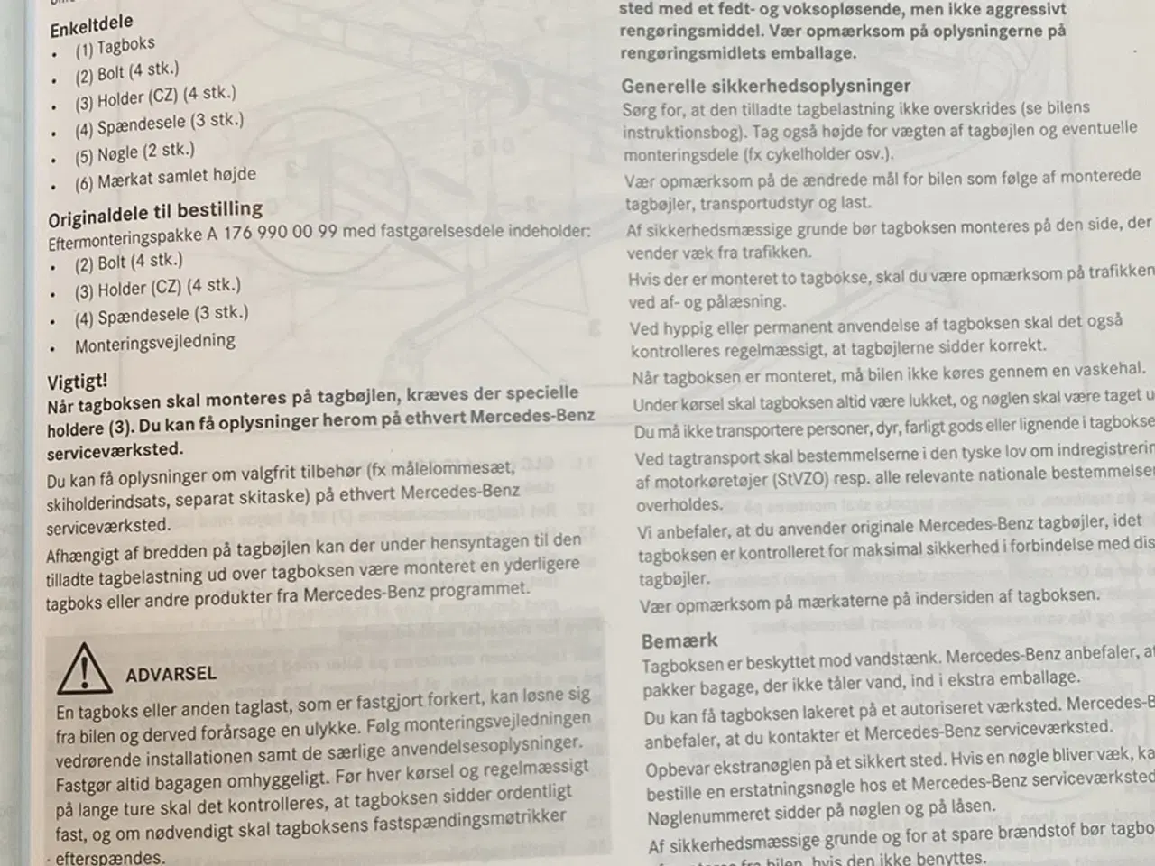 Billede 4 - Tagboks 450 mercedes