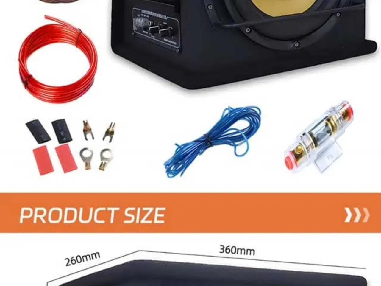 Billede 1 - 10 tommer subwoofer med indbygget forstærker helt