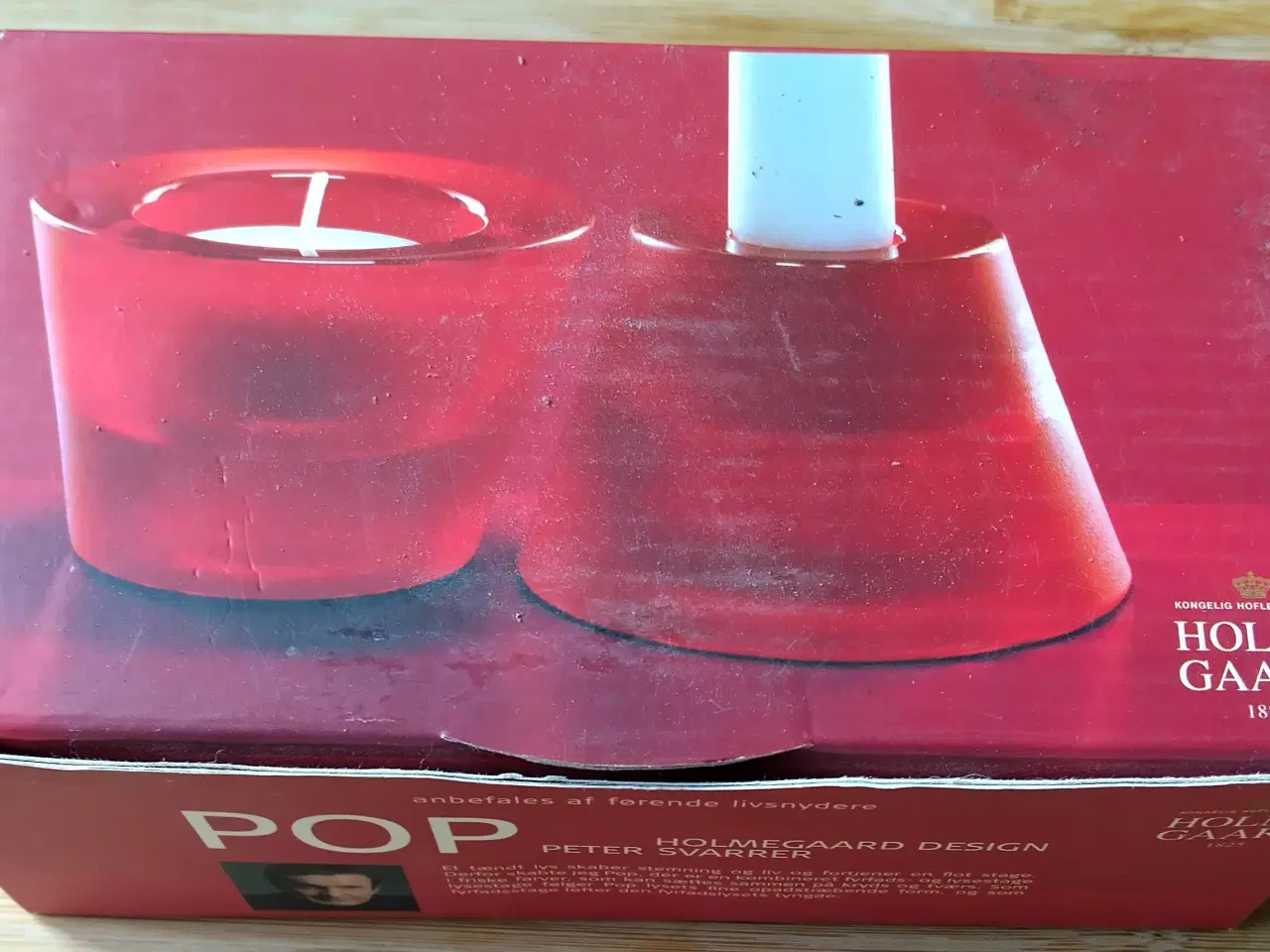 Billede 1 - Holmegaard Pop vendbare stager, lysestage