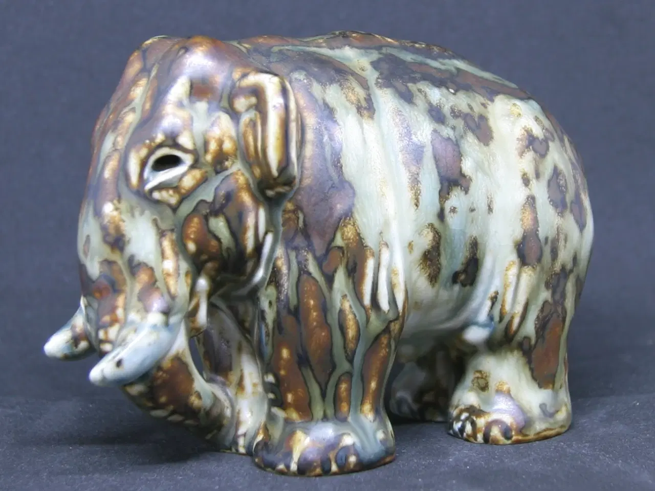 Billede 2 - Royal Copenhagen Stentøjsfigur elefant