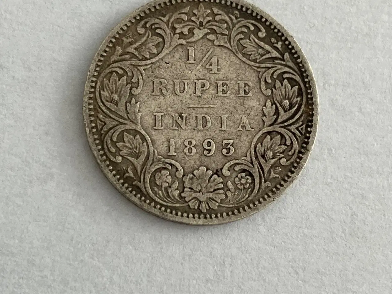 Billede 1 - 1/4 Rupee India 1893