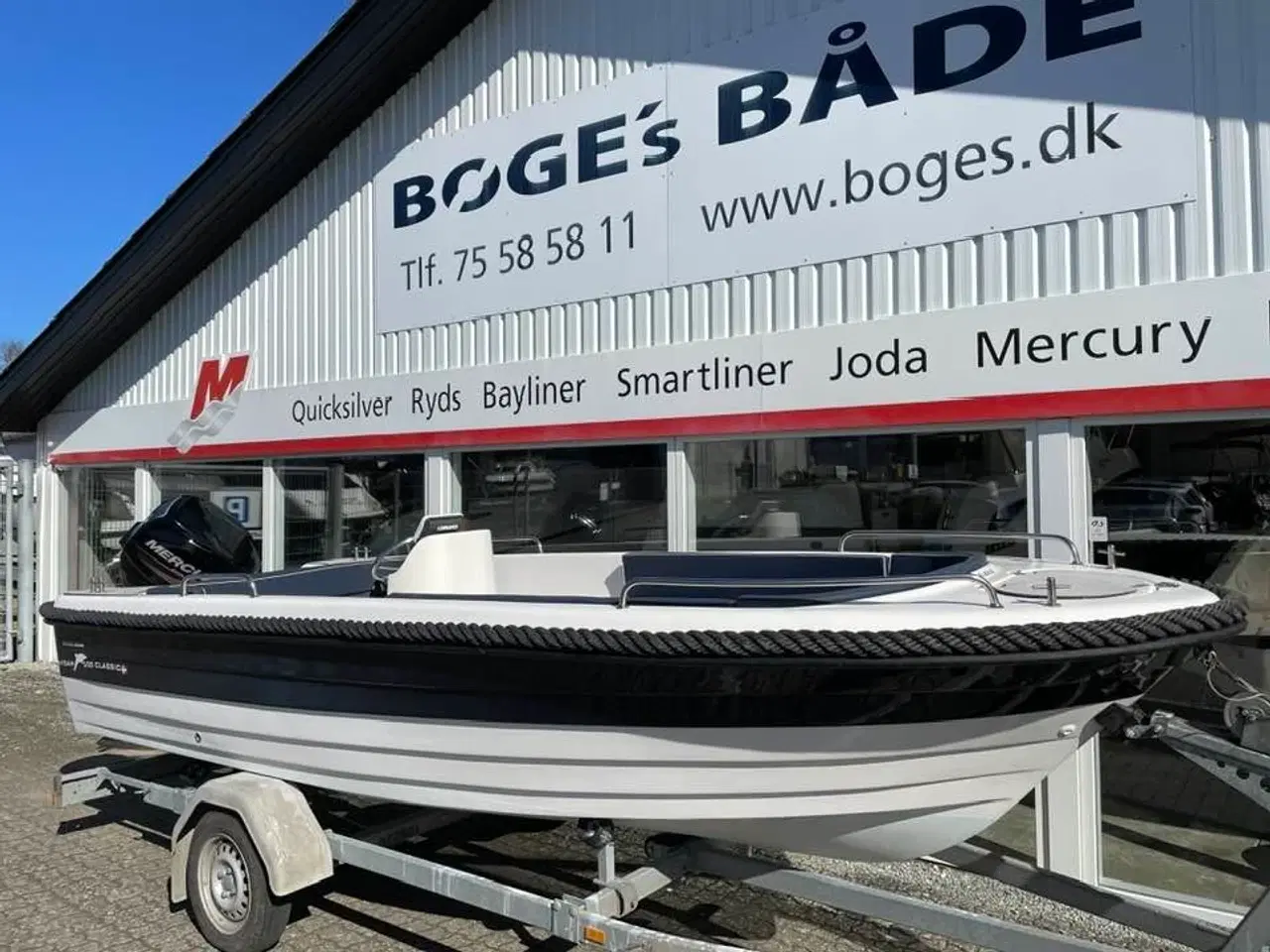 Billede 3 - 500 Classic med 40 hk Mercury-EFI 4 takt og Brenderup trailer - Anvisningssalg