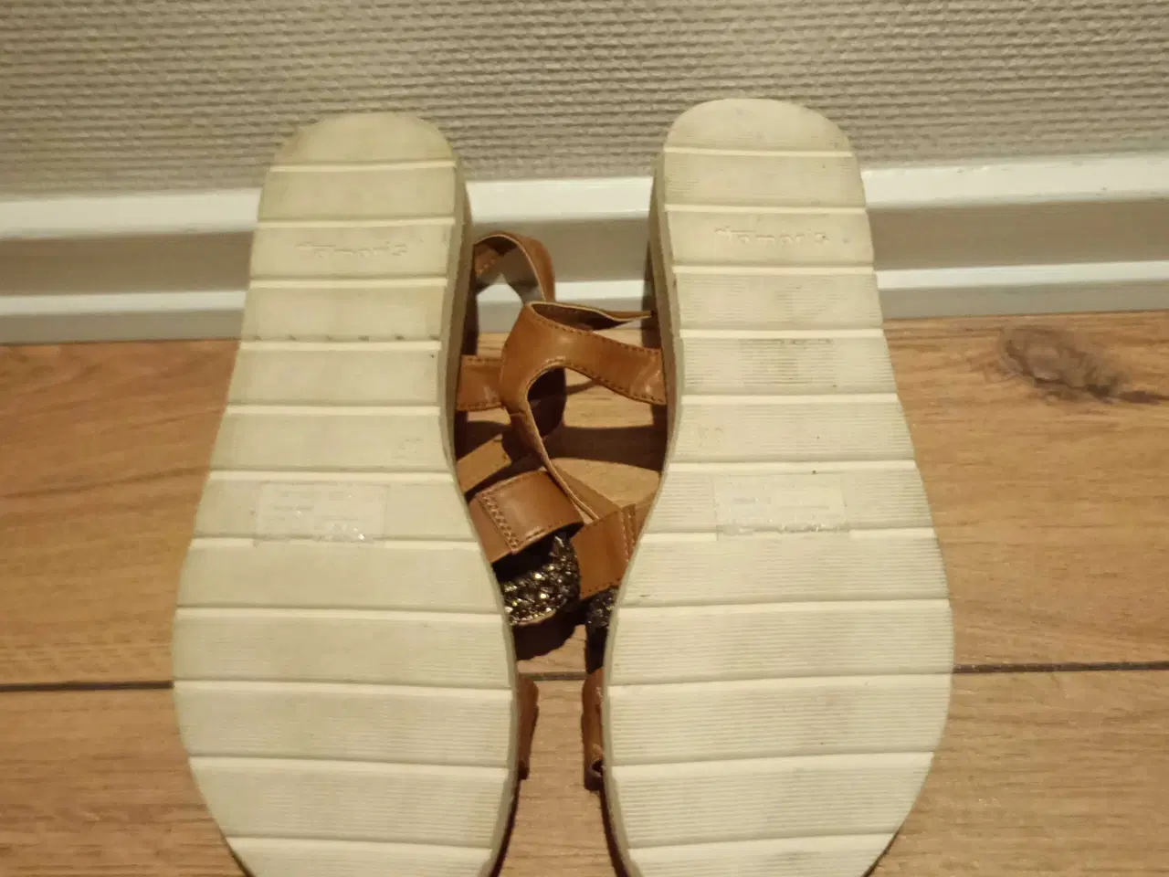 Billede 3 - Damesandaler, TAMARIS, skind, brun, str. 40. Som n
