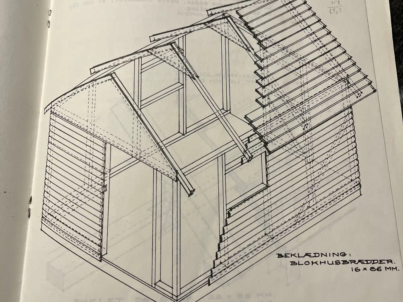 Billede 4 - Byggevejledning til legehus. Giv bud.