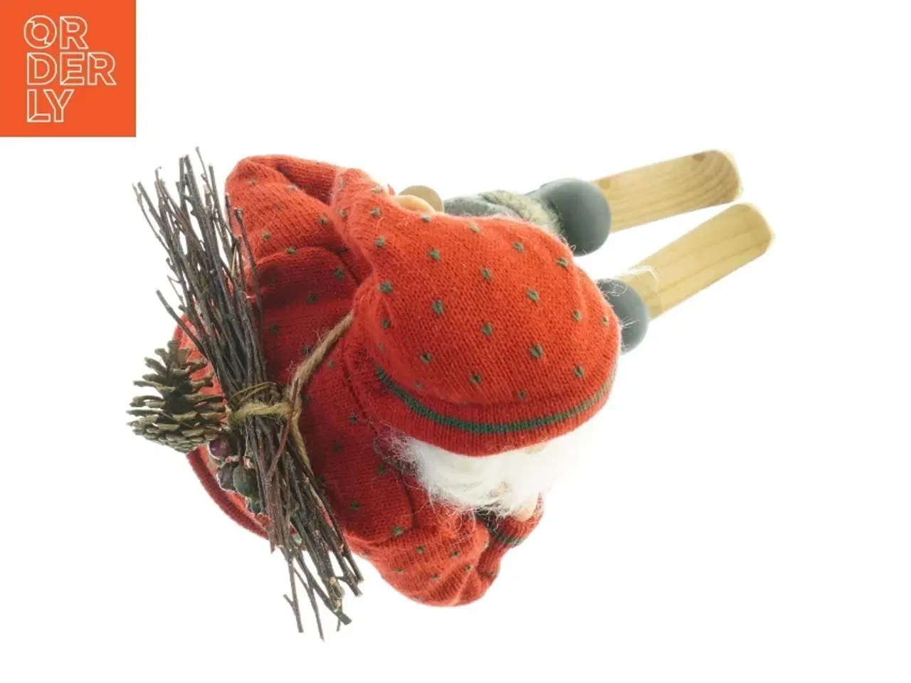 Billede 4 - Julemand på ski (str. H. 38 cm)