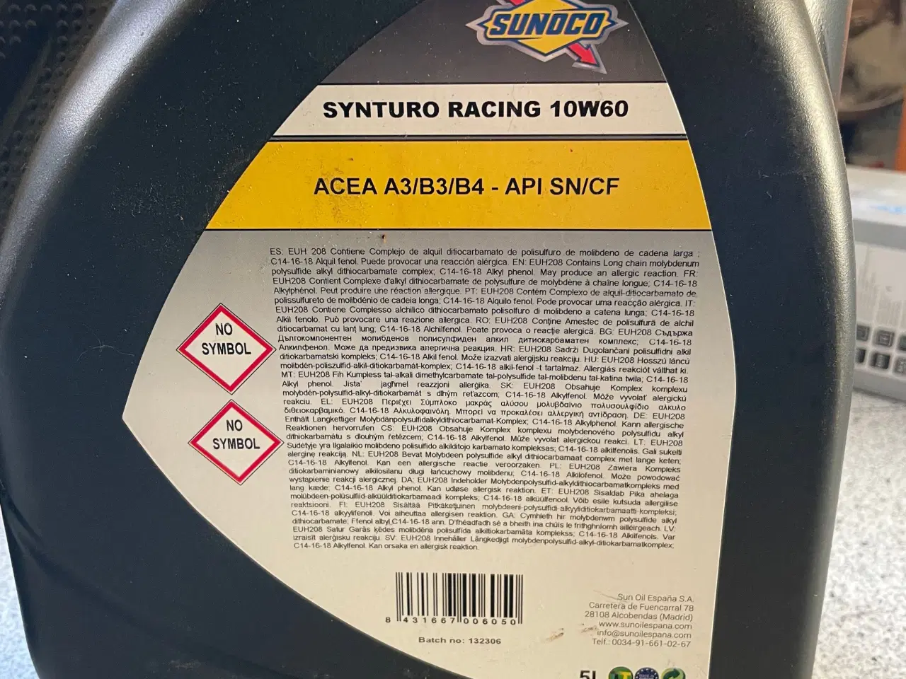 Billede 2 - Sunoco synturo 10w60 fulsyntetisk