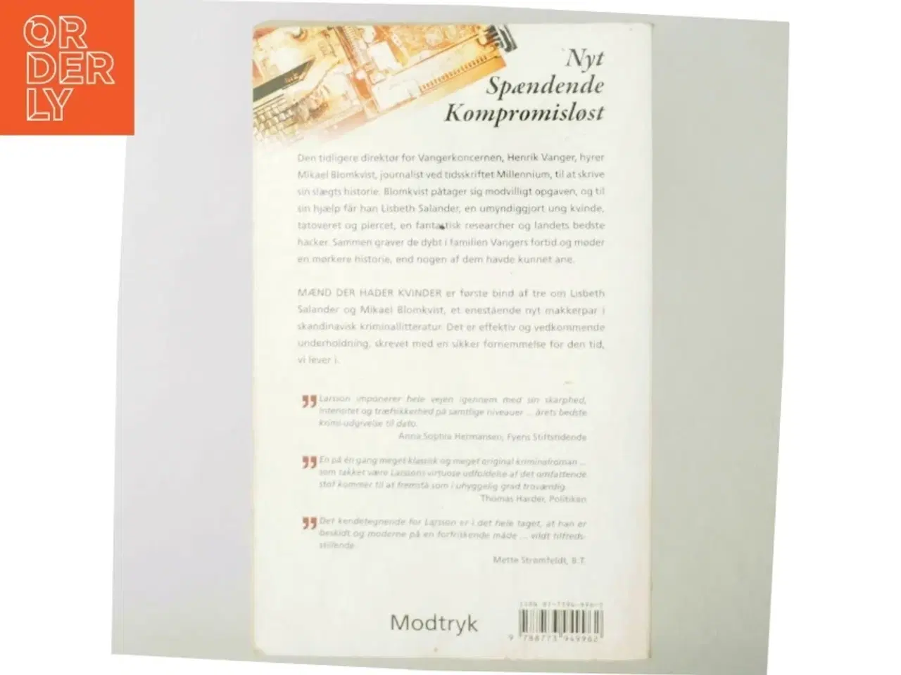 Billede 3 - Mænd der hader kvinder af Stieg Larsson, Stieg Larsson (Bog)