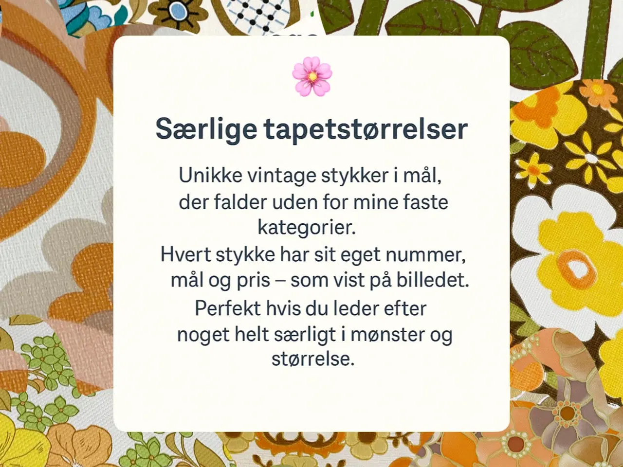 Billede 12 - Originalt retro tapet fra 70’erne