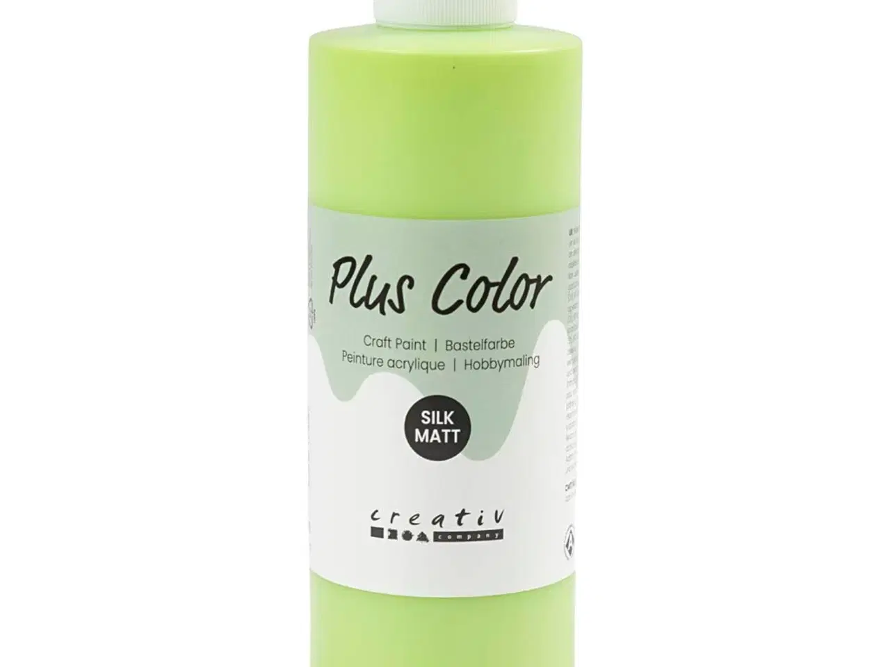 Billede 1 - Plus Color Hobbymaling, Limegrøn 250ml - Høj Kvalitet