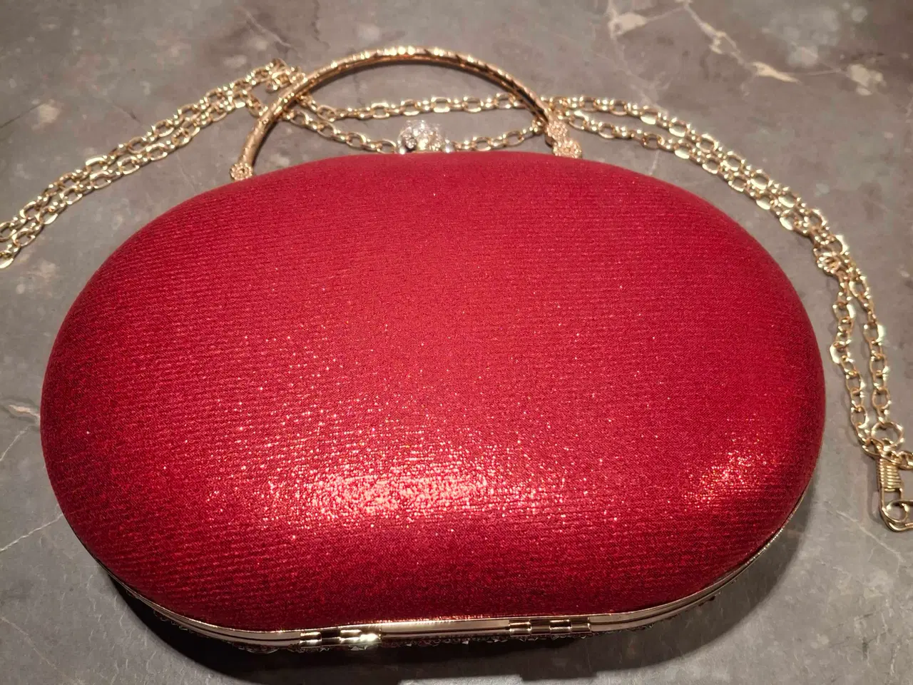 Billede 3 - Taske med påfugl I rhinsten