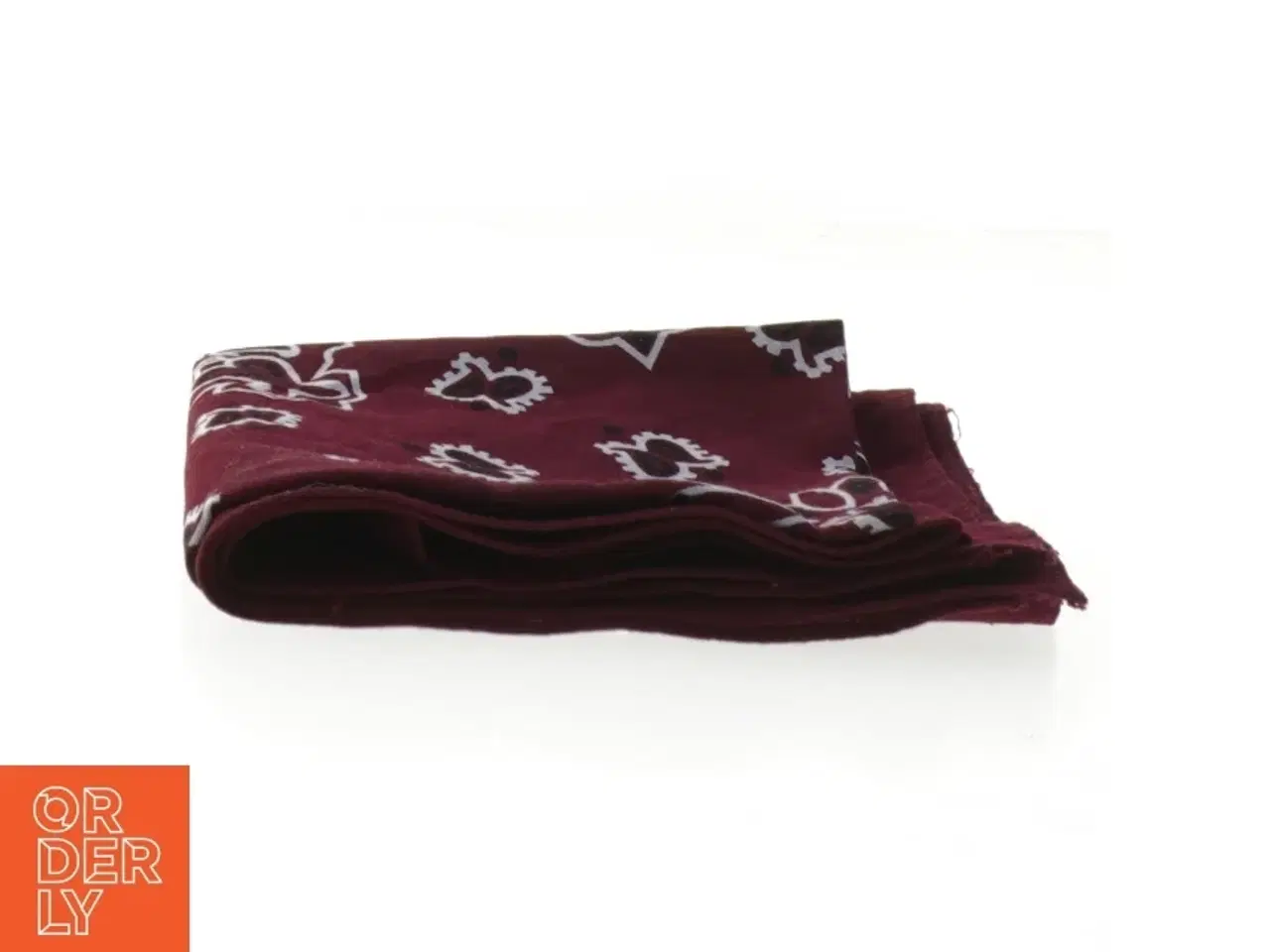 Billede 3 - Bordeaux bandana tørklæde med paisley mønster fra Cody James (str. 55x53 cm)