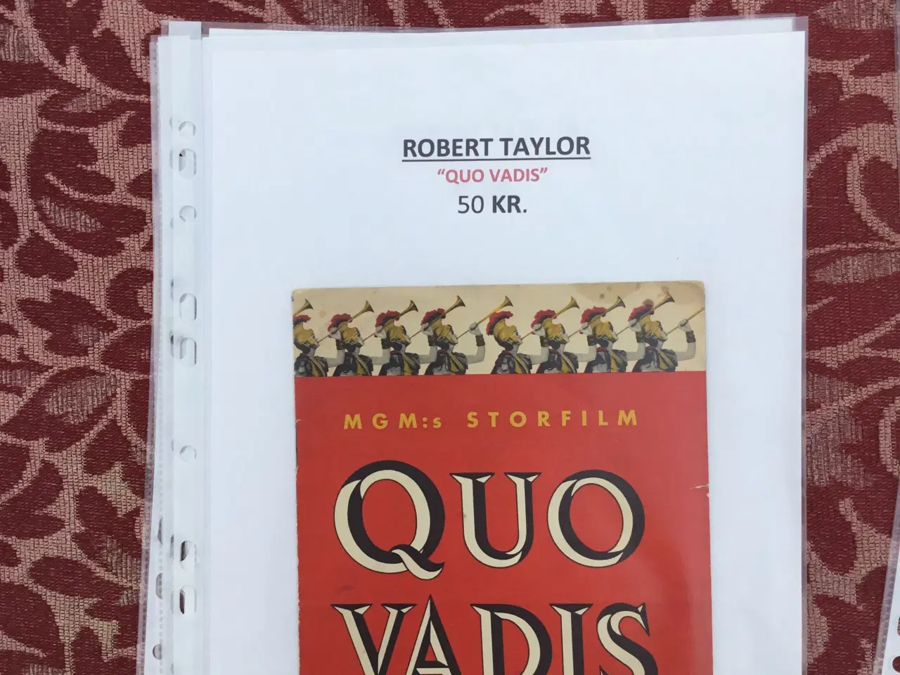 Billede 3 - Filmprogrammer - Robert Taylor - se pris