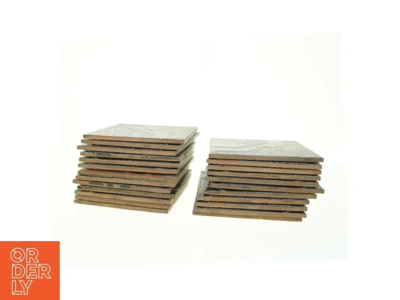 Billede 2 - 24 stk. Italienske Vintage Keramik fliser med retro mønster (str. 20 x 20 cm)