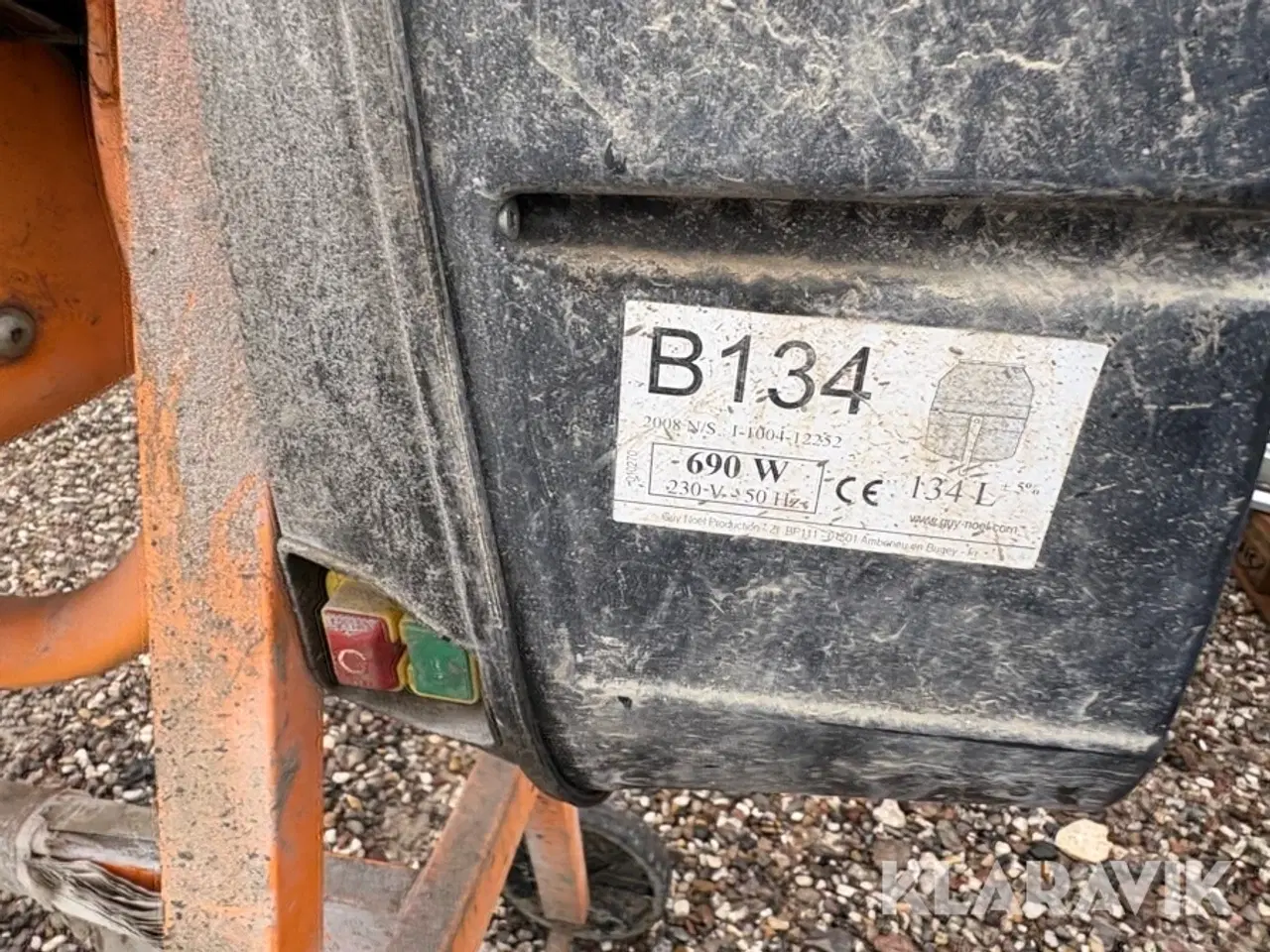Billede 5 - Betonblander, Røreværk og skovl Betomix B134 Røreværk Flex R502FR