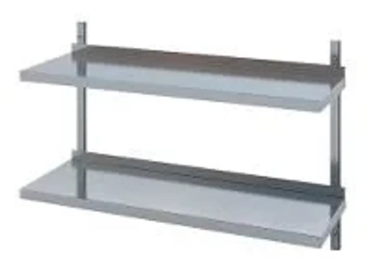 Billede 1 - 2 stk. Hylde dobbelt 600x300 mm m/2 vægophæng ART