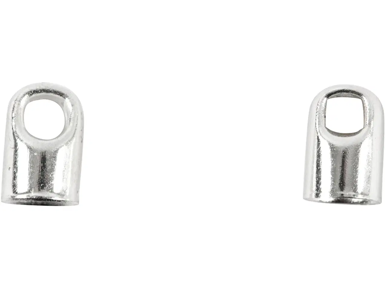 Billede 1 - Enderør, L: 7 mm, diam. 4,5 mm, forsølvet, 50stk./ 1 pk.