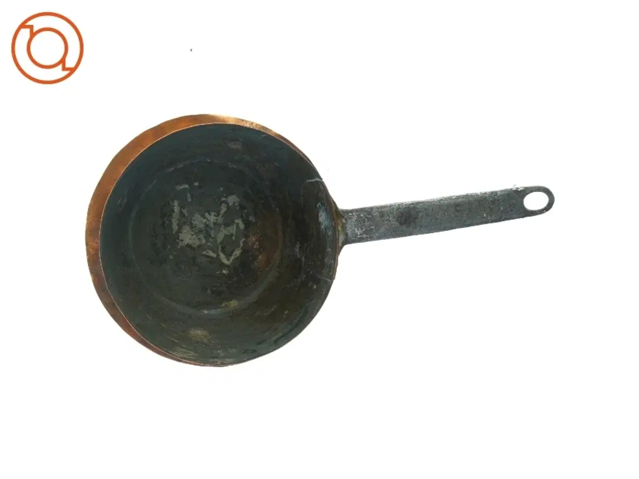 Billede 4 - Antik kobber kasserolle gryde (str. 20 x 35 x 10 cm)
