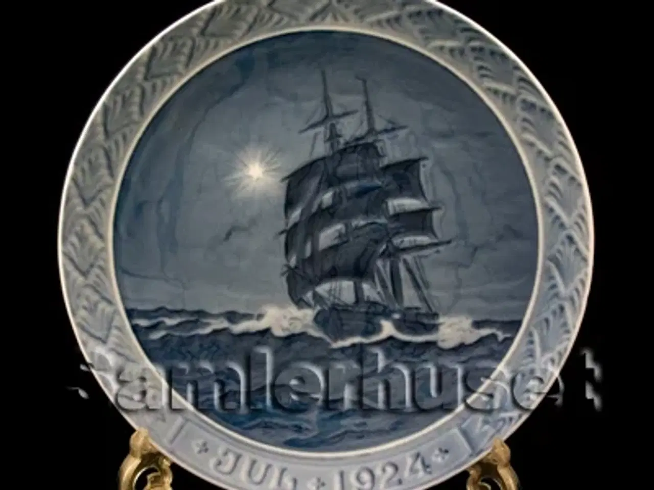 Billede 1 - Kongelig juleplatte, 1924