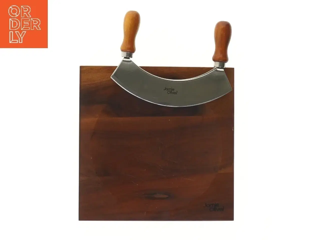 Billede 1 - Hakkejern og skærebræt fra Jamie Oliver (str. 17 cm og 22x22 cm)