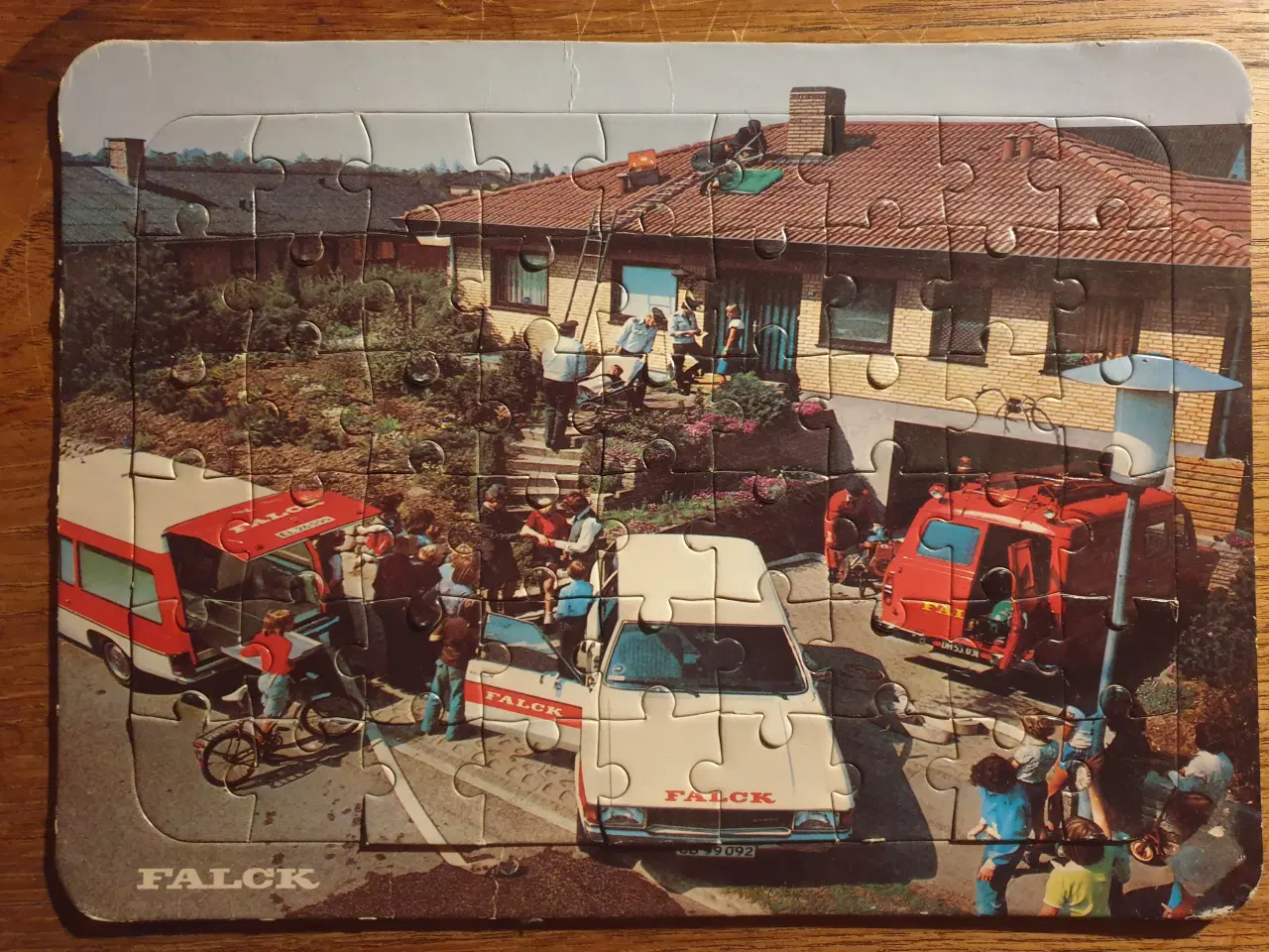 Billede 1 - Originalt FALCK Puslepspil fra 70´erne
