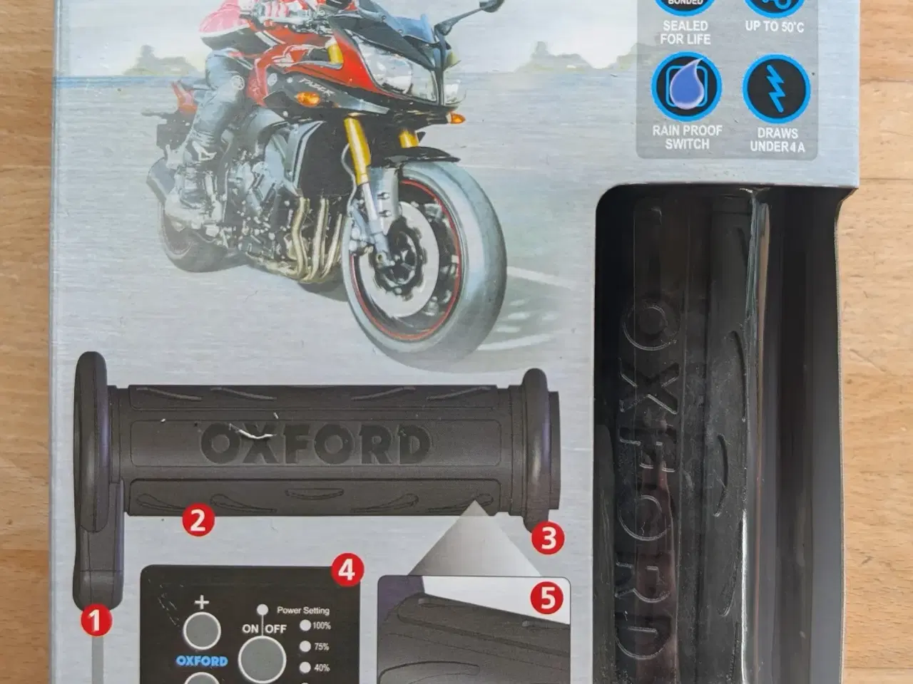 Billede 1 - Hot Grip's Varme i håndtag, Virago, xv1100, xv750