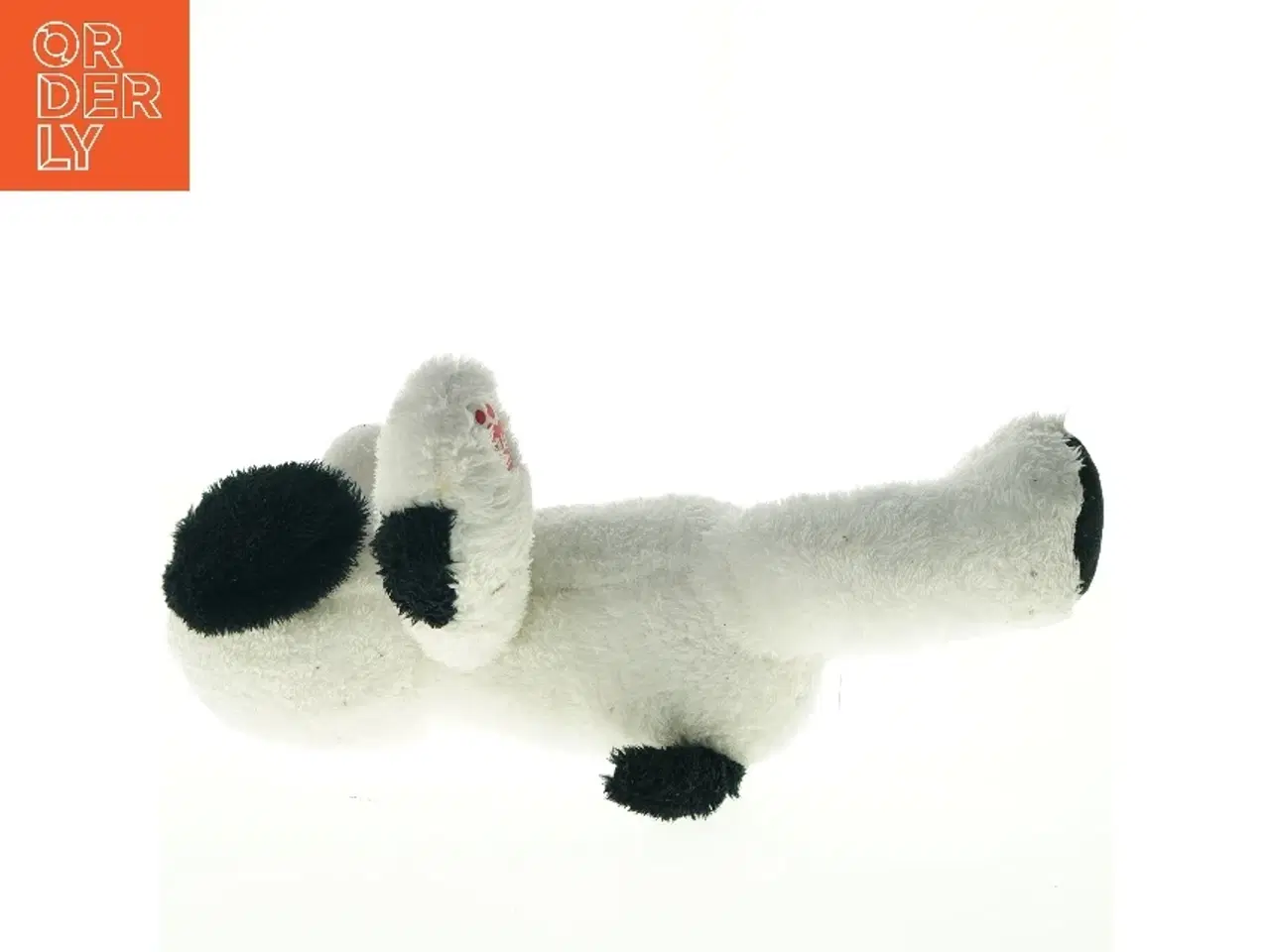 Billede 3 - Hvid og sort plyshund (str. 40 cm)