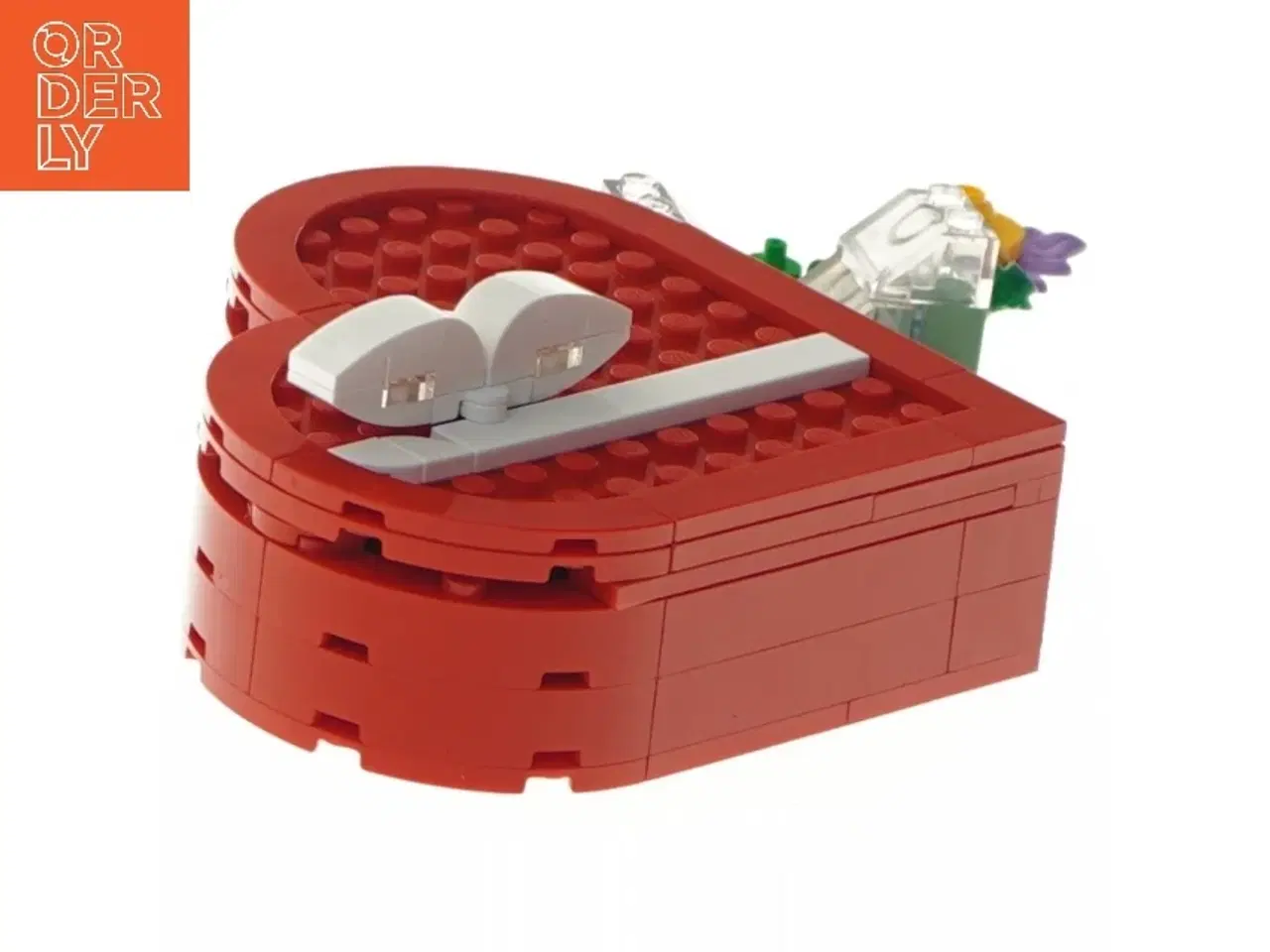 Billede 3 - Hjerteformet LEGO æske med blomster fra Lego (str. 10x11 cm)